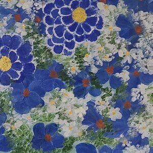 Whispers of Bloom- Floral Oil on Canvas